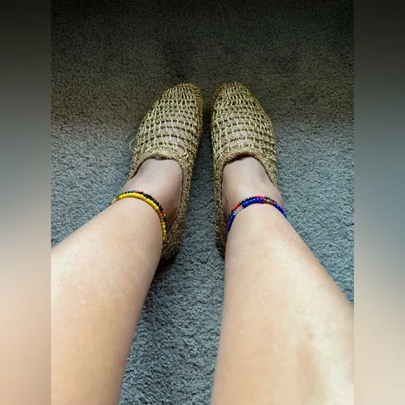 Stretchy Gold Gypsy Moccasin - Picture 2 of 9